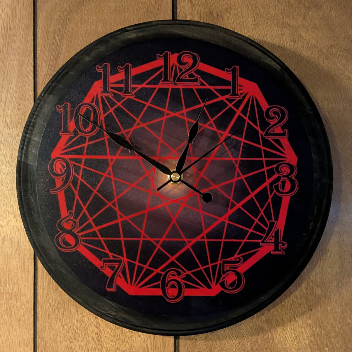 Nonagon Wall Clock